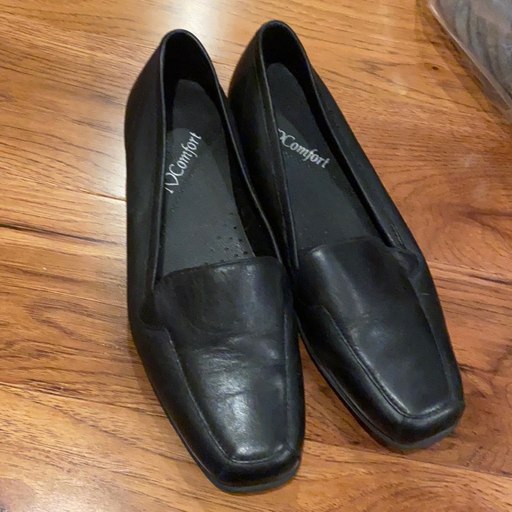 Black loafers